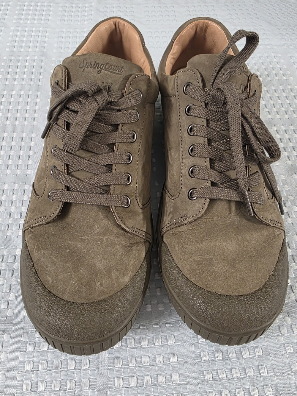 Spring Court Suede Men's Olive Casual Sneakers Size 44 (10.5-11US)